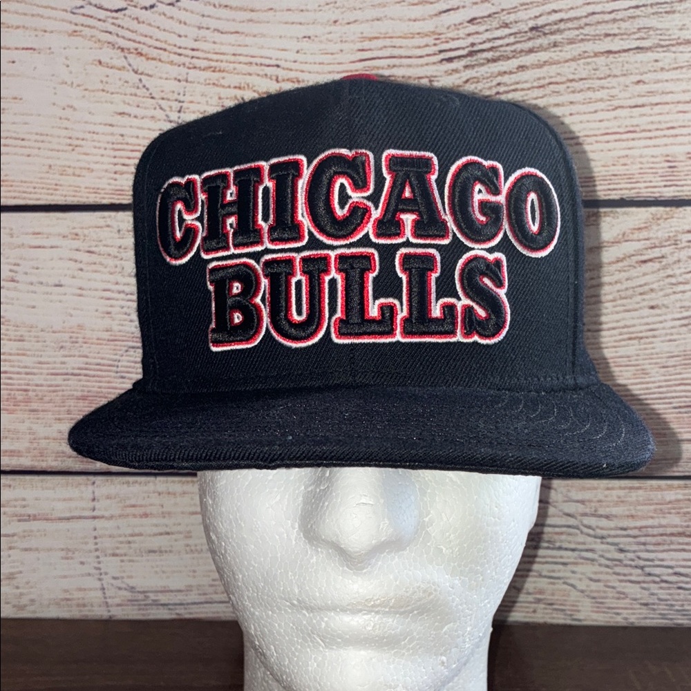 Adidas NBA Chicago Bulls Youth Adjustable Snapback Cap Black Under Brim Logo